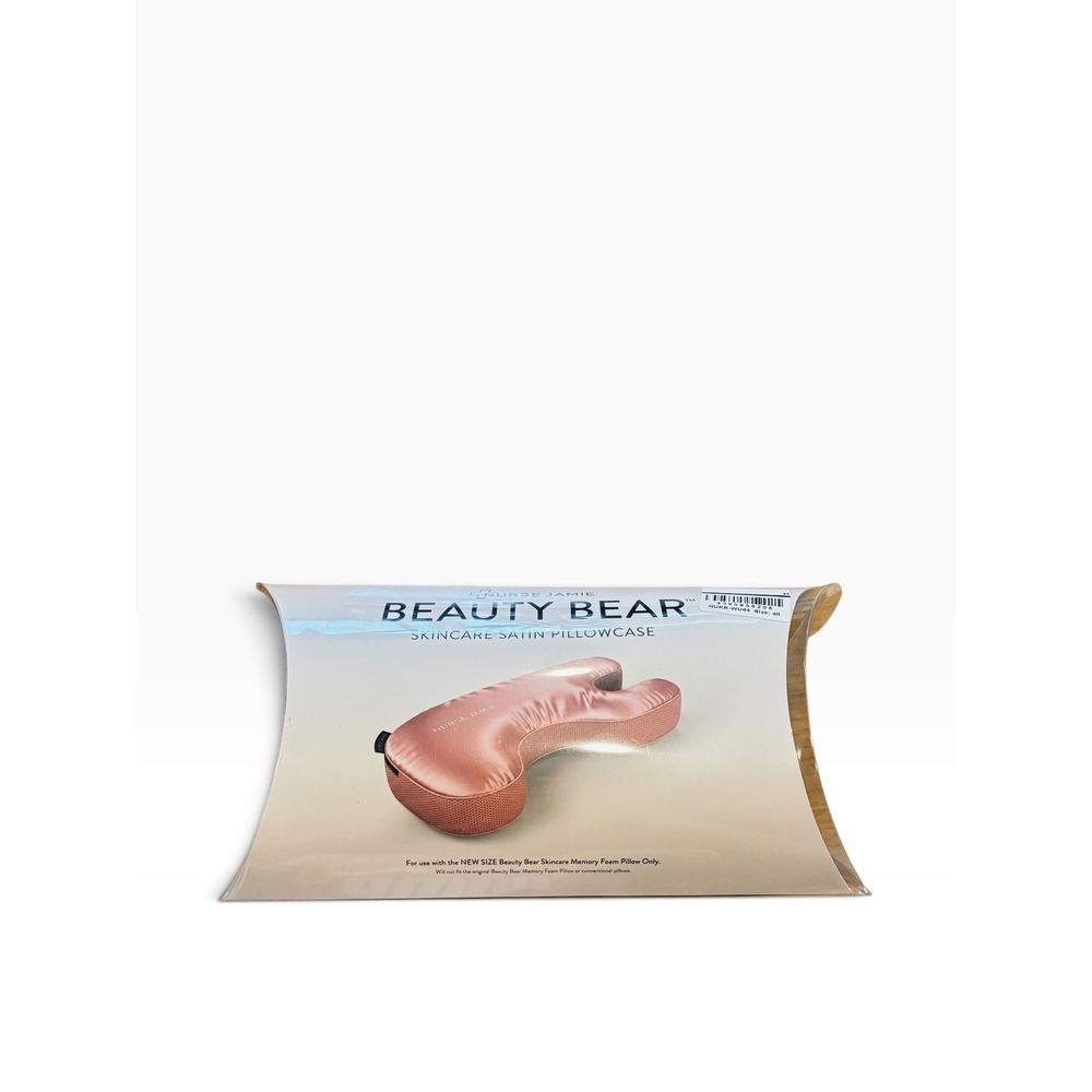 Nurse Jamie Beauty Bear Skincare Satin Pillowcase Pink New